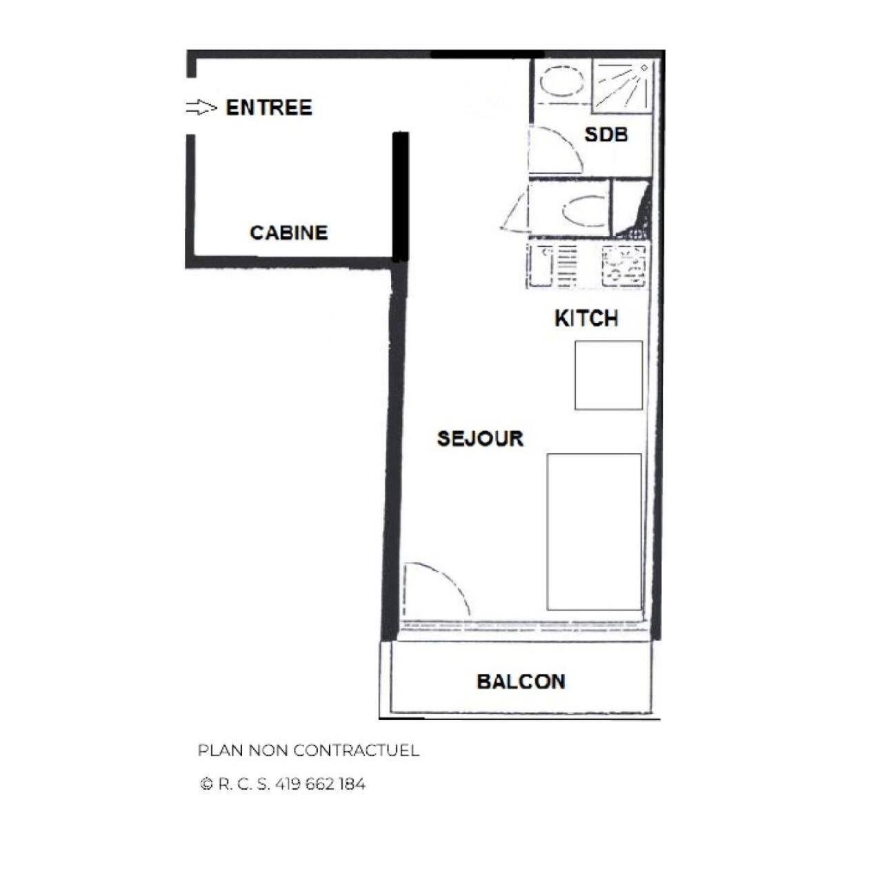 Residence Villaret - Studio 4 Personnes Aux Menuires Avec Vue Sur La Montagne Mae-5064 แซ็ง-มาร์แต็ง-เดอ-แบลวีย์ ภายนอก รูปภาพ